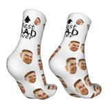 Custom Socks with Faces Change Men Face Size Personalized Printed Photo Crew Socks