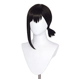 Long Straight Pink Wig for Power Chainsaw Man Cosplay Costume Hair with Horns Hairpin and Wig Cap