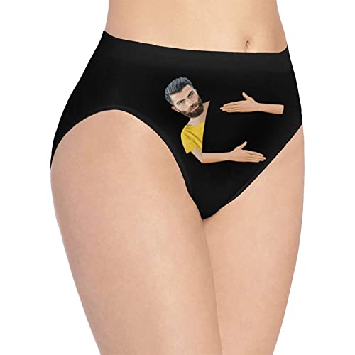 Custom Photo Face Hug Women's Panties Custom Face Boxer Briefs