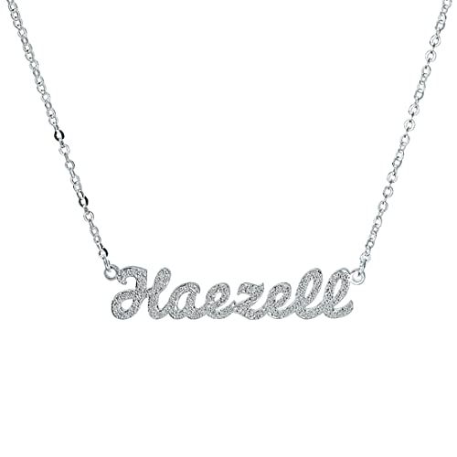 Customized Name Necklace Personalized Silver Name Letter Necklace