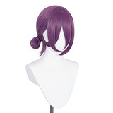 Long Straight Pink Wig for Power Chainsaw Man Cosplay Costume Hair with Horns Hairpin and Wig Cap