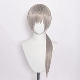 Long Straight Pink Wig for Power Chainsaw Man Cosplay Costume Hair with Horns Hairpin and Wig Cap