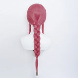 Long Straight Pink Wig for Power Chainsaw Man Cosplay Costume Hair with Horns Hairpin and Wig Cap