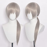 Long Straight Pink Wig for Power Chainsaw Man Cosplay Costume Hair with Horns Hairpin and Wig Cap