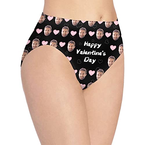 Custom Face Boxer Briefs, Personalized Funny Face Briefs, Multi Girlfriend Face Print Photo Lingerie Shorts Men Boyfriend