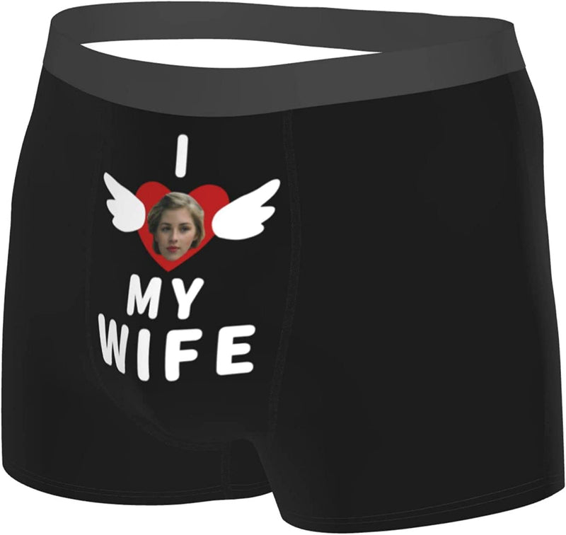 Custom Face Boxer Briefs, Personalized Face Men's Underwear Personalized Funny Face Briefs
