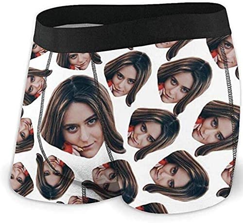 Printed Girlfriend Portrait, Customized Men's Underwear, Boxer Briefs (S-XXL)