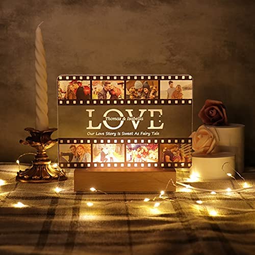 Custom Acrylic Photo Light  Film Film Light Romantic Gift Valentine's Day