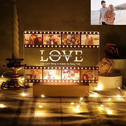 Custom Acrylic Photo Light  Film Film Light Romantic Gift Valentine's Day