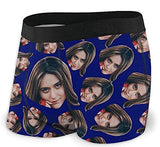 Printed Girlfriend Portrait, Customized Men's Underwear, Boxer Briefs (S-XXL)