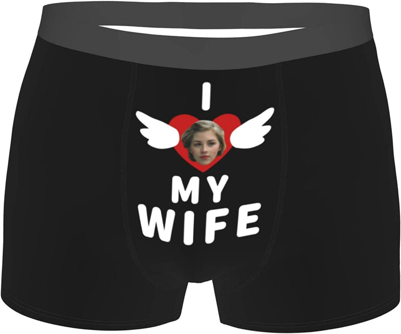 Custom Face Boxer Briefs, Personalized Face Men's Underwear Personalized Funny Face Briefs