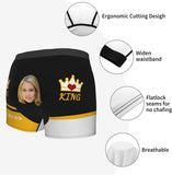 Personalized Face Men's Underwear Custom Face Boxer Briefs, Personalized Funny Face Briefs king Underwear