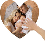 Custom Photo Heart Shape Sequin Pillow Custom Sequin Magic Pillow