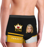Personalized Face Men's Underwear Custom Face Boxer Briefs, Personalized Funny Face Briefs king Underwear