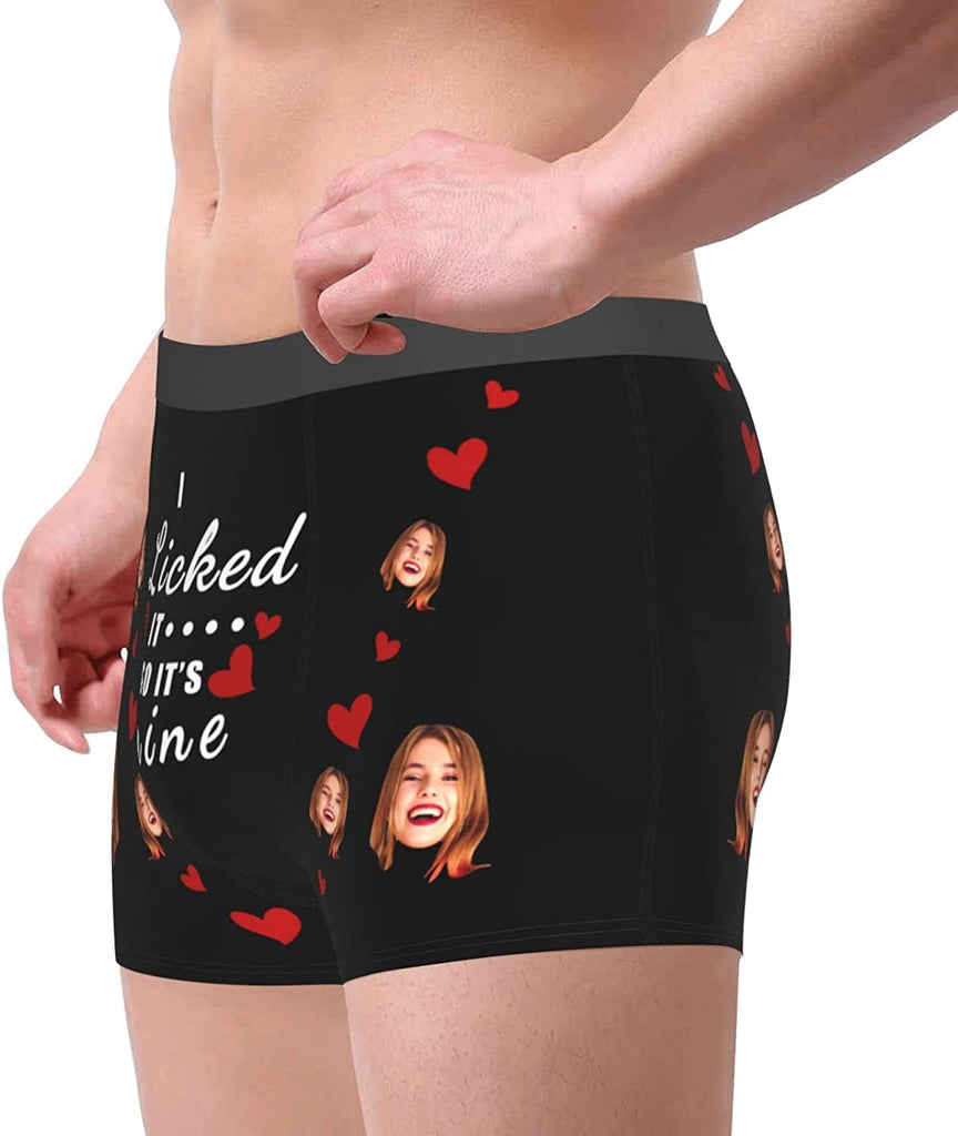 Custom Underwear Custom Boxers for Men with Face I Love My Girlfriend Boxer  Briefs Underpants Printed with Photo as Gift at  Men's Clothing store