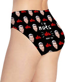 Custom Panties with Face & Heart women's panties Custom Face Underwear