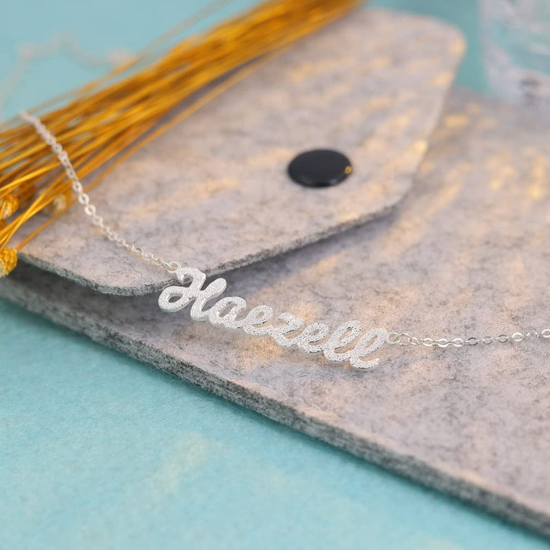 Customized Name Necklace Personalized Silver Name Letter Necklace