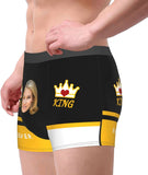 Personalized Face Men's Underwear Custom Face Boxer Briefs, Personalized Funny Face Briefs king Underwear