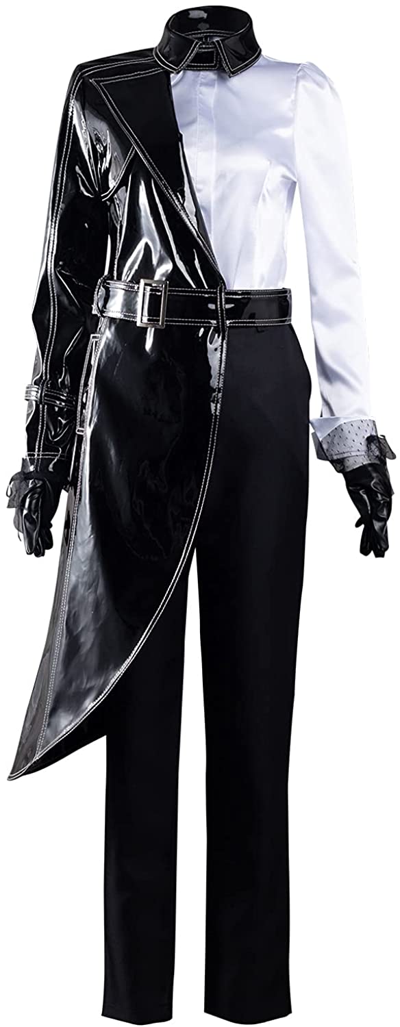 Cruella Devil Cosplay Costume Women Dress Cruella De vil Coat Cosplay Uniform Outfit Halloween for Women Men Gift