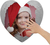 Custom Photo Heart Shape Sequin Pillow Custom Sequin Magic Pillow