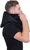 Cyberpunk Rogue Cowl Hood Scarf, Unisex Neck Warmer Costume Hooded Cape Hat and Outdoor Daily Wear