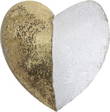 Custom Photo Heart Shape Sequin Pillow Custom Sequin Magic Pillow