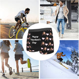 Personalized Photo Boxers Men's Underwear Custom Face Boxer Briefs, Personalized Funny Face Print Photo Lingerie Shorts Men Boyfriend