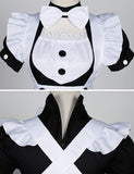 Japanese Anime Sissy Maid Dress Cosplay Sweet Classic Lolita Fancy Apron Maid Dress with Socks Gloves Set