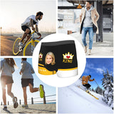 Personalized Face Men's Underwear Custom Face Boxer Briefs, Personalized Funny Face Briefs king Underwear