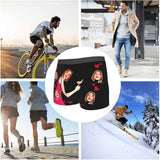 Customized Front Face Love Hug Boxer Shorts Custom Face Boxer Briefs, Multi Girlfriend Face Print Photo Lingerie Shorts Men Boyfriend