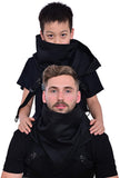 Cyberpunk Rogue Cowl Hood Scarf, Unisex Neck Warmer Costume Hooded Cape Hat and Outdoor Daily Wear