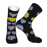 Custom Socks with Faces Change Men Face Size Personalized Printed Photo Crew Socks