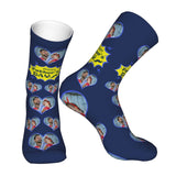 Custom Socks with Faces Change Men Face Size Personalized Printed Photo Crew Socks