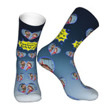 Custom Socks with Faces Change Men Face Size Personalized Printed Photo Crew Socks