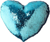 Custom Photo Heart Shape Sequin Pillow Custom Sequin Magic Pillow