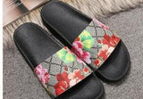 Men Women Sandals Designer Shoes Luxury Slide Summer Fashion Wide Flat Slippery Sandals Slipper Flip Flop size 35-46 flower box